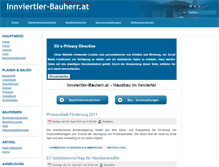 Tablet Screenshot of innviertler-bauherr.at